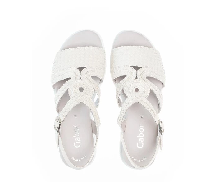 White Women's Gabor Sandals | US42MAICL