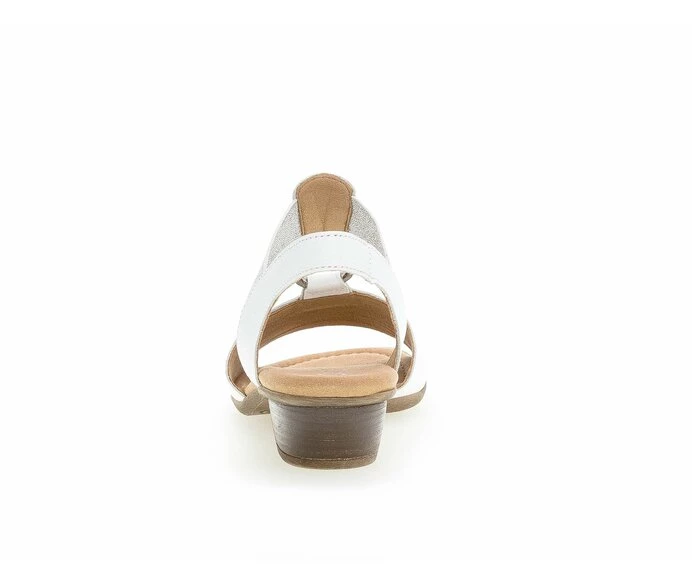 White Women's Gabor Sandals | US63XRBYF