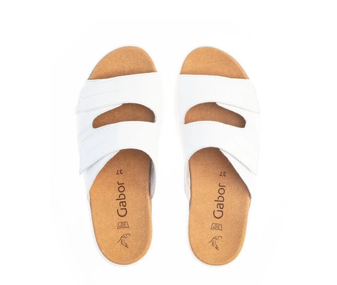 White Women's Gabor Sandals | US64NXVGH