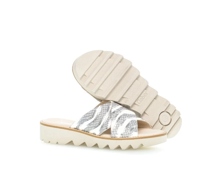 White Women's Gabor Sandals | US97TYGAO