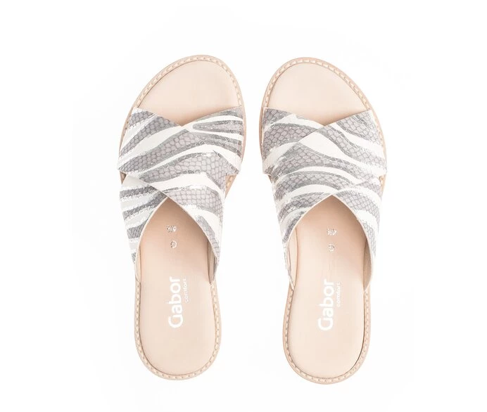 White Women's Gabor Sandals | US97TYGAO