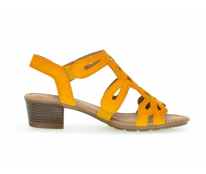 Yellow Women's Gabor Sandals | US15TEXDC