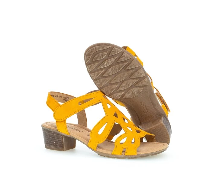 Yellow Women's Gabor Sandals | US15TEXDC