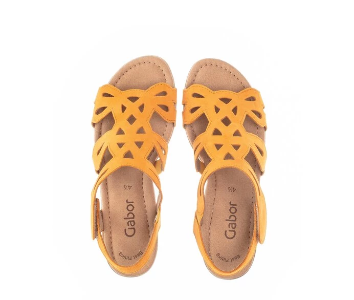 Yellow Women's Gabor Sandals | US15TEXDC