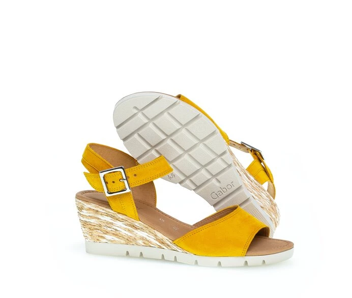 Yellow Women's Gabor Sandals | US51SVFKI