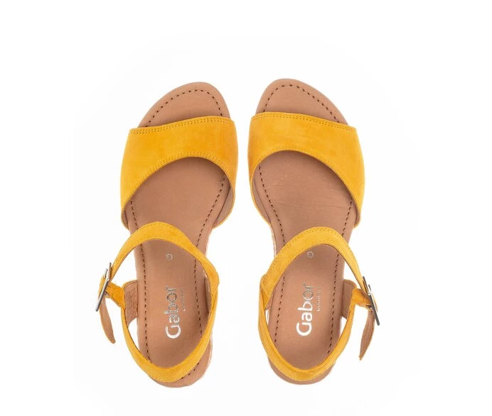 Yellow Women's Gabor Sandals | US51SVFKI